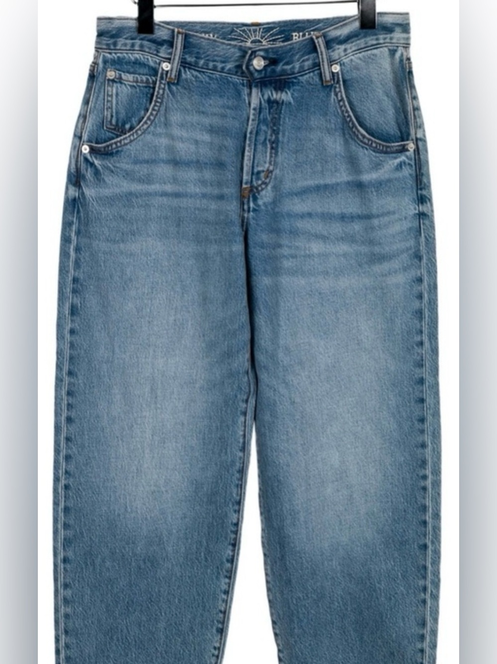 Daily Blue Mantra Barrel Leg Jeans High Rise Blue Denim Adriano Goldschmied 27 - Picture 2 of 15